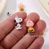 Aleación de Zinc Pintada Colgante Charlie Snoopy Accesorios para Joyería DIY Lanyard para Teléfono Llavero Colgante para Bolsa Accesorios