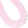 Poliéster Encaje Plisado Gasa Doble Capa Cinta de Encaje DIY Pinza para el Cabello Vestido de Muñeca Zapatos Sombreros Falda Ropa Accesorios