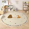 Tapete de Gateo de PVC Juguete Área de Lectura Alfombra Redonda Dormitorio Mesita de Noche Escritorio de Estudio Tapete Protector de Piso Alfombra Redonda
