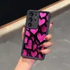 Funda para teléfono Samsung S25Ultra Escalera S24 Rosa A16 Corazón S26Plus Cubierta Protectora TPU Suave