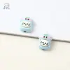 Miçangas de Liga Metálica com Gotejamento de Óleo Gatinho Cereja com Furo Reto Acessórios Manuais DIY para Contas Correntes de Celular, Pulseiras, Chaveiros, Pingentes