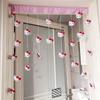 Decoración para Colgar en Puerta 2022 Cortina Pequeña para Puerta Cortina Colgante para Partición Cortina de Hilo Corazón de Melocotón Adorno para Colgar sin Perforaciones Cortina de Tela de Dibujos Animados para Puerta