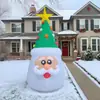 Decoración de figura de Santa Claus bestseller transfronteriza para árbol de Navidad y jardín, modelo navideño inflable de dibujos animados