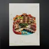 Pegatinas para cajas acrílicas planas en stock de diversas regiones del país, recuerdos de ciudades turísticas, regalos culturales y creativos, estilo personalizado, uso universal
