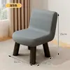 Silla pequeña para el hogar con respaldo, taburete pequeño de madera maciza, asiento bajo pequeño para sala de estar, taburete bajo resistente y duradero, reposapiés para niños