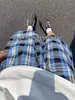 Pantalones cortos de cuadros de moda estilo Hong Kong para hombre, pantalones cortos transpirables, holgados y casuales para correr, baloncesto y deportes al aire libre en verano