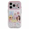 Capa de Celular Fofa Desenho Animado Bolo Xiaoyu Maçã 17Promax Adequada para 16Pro Furo Fino Camada Dupla 15Pro Novo Modelo