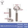 Tornillos de Cabeza Hexagonal de Una Palabra para Cámara Placa de Liberación Rápida Fotografía Acero Inoxidable 304 Mango Tornillos de Cabeza Plana Tornillos de Liberación Rápida