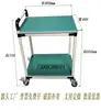 Carrito de Transferencia Antiestático con Barrera Ajustable Móvil Empujado a Mano Tubería Lean Línea de Sala Limpia Carrito Pequeño