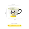 Desenho Animado Fofo Engraçado Grande Capacidade Binaural Tigela de Sopa Doméstica Cor Esmaltada por Baixo Tigela Grande Caneca Alta Criativa Xícara de Café da Manhã