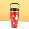 Nuevo Vaso Navideño para Coche de 20 oz de Gran Capacidad 304 Acero Inoxidable Vaso Termo al Vacío Alto Valor de Color Vaso Portátil de Mano