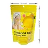 Almofadas de Limpeza de Cúrcuma Estilo Tk Europeu e Americano Transfronteiriças para Cuidados Faciais, Limpeza Profunda, Esfoliação, Clareamento e Rejuvenescimento da Pele com Pads de Algodão com Ácido Kojico