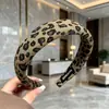 Diadema de Lentejuelas con Estampado de Leopardo para Mujer, Diadema de Tela Esponjosa Retro, Te Hace Ver Más Alta, Versátil para el Uso Diario, Accesorios para el Cabello