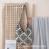 2025 Bolso Nuevo Tejido de Flores Bolso de Paja Tejido a Mano de Margarita Bolso de Hombro Portátil de Viaje de Vacaciones para Mujer