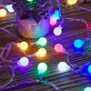 Luces LED Pequeñas de Colores, Guirnaldas de Luces Parpadeantes, Luces de Hadas, Luces Solares para Exteriores, Camping, Puestos de Mercado Nocturno, Tiras de Luces de Neón