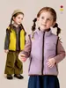[Reversível] Roupa Infantil Amila 2026 Inverno Nova Colete Infantil para Meninas com Gola Alta Colete Quente Infantil