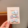 Nuevo Clip para el Cabello de Botón de Gato Macarrón Clip de Pato Clips para Flequillo Clips Laterales Accesorio para el Cabello con Forma de Corazón para Chicas