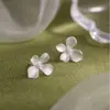 Brincos de Flor Simples e Elegantes para Mulheres, Pequenos e Delicados, Versáteis, Femininos, Brincos Frescos e Doces, Acessórios de Orelha Elegantes e Doces