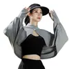 Ropa de verano nueva para mujer de seda helada con protección solar, protección UV, súper elegante y versátil, adecuada para ciclismo, conducir y como chal exterior.