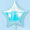 Globos de Papel de Aluminio Redondos, de Estrella de Cinco Puntas, en Forma de Corazón, Nuevos, de Colores Variados, Transparentes e Iridiscentes para Decoración de Fiesta de Cumpleaños