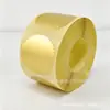 Adesivo de Estampagem Dourada 50mm, Selo Embotido de Engrenagem Prateada, Etiqueta Criativa, Adesivo de Logotipo de Certificado Impresso, Amazon