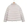 Moda Casual Versátil Simple de Invierno 2025 Transfronteriza Chaqueta de Algodón Acolchada con Cuello Alto para Mujer
