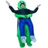 Especial transfronterizo para el Festival de Halloween divertidos suministros para fiestas disfraz de juego ET alienígena verde ropa inflable