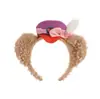 Agente de Compras da Disney para Faixas de Cabelo Shelliemay, Faixas de Cabeça de Pelúcia com Laço do Ursinho Duffy Fofo, Acessórios de Cabelo para Lavar o Rosto de Parque de Diversões