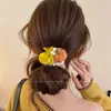 Lazo de Calabaza de Principios de Primavera para el Cabello para Mujer, Cuerda Elástica de Alto Nivel para Moño Estilo Nuevo 2026, Banda Elástica para el Cabello, Accesorio para el Cabello
