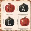 Decoración de Calabaza Fantasma Gato Negro de Madera para Halloween Habitación Escritorio Decoraciones Festivas Artesanías de Madera