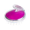 Champú Transparente de Cristal de Color Cabezal de Silicona Masajeador Cuero Cabelludo Champú Doble Uso Seco y Húmedo Peine Activador de Meridianos