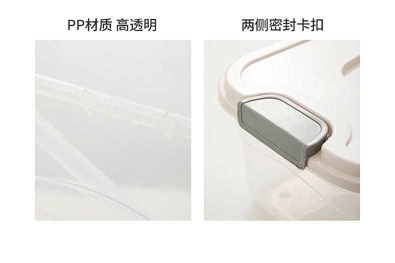 家用衣柜收纳箱衣服玩具书本透明收纳箱塑料零食车载整
