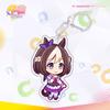 Llavero colgante periférico para baño con diseño de chica bonita de carreras de caballos Derby brillante Youjun Anime especial Zhou Mi