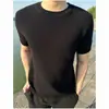 Estilo Old Money Tejido Hueco Manga Corta Hombre Verano Transpirable Estilo Maduro Tensión Sexual Cuello Redondo Camiseta Tacto de Alta Gama Manga Media