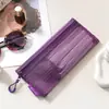 Bolsa de armazenamento em rede transfronteiriça, porta-moedas portátil, nécessaire, bolsa de armazenamento com zíper para cabo de dados, fone de ouvido, batom