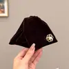 Pinza para coleta de lazo de satén de alta gama, extragrande y multicapa para mujer, moda retro francesa, pinza para el pelo con colgante de perla versátil