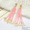 Cadena de cuentas con borlas de estilo nacional, hecha a mano, brocado Song, colgante multicolor, DIY, pin para solapa, adorno colgante, accesorio para bolso