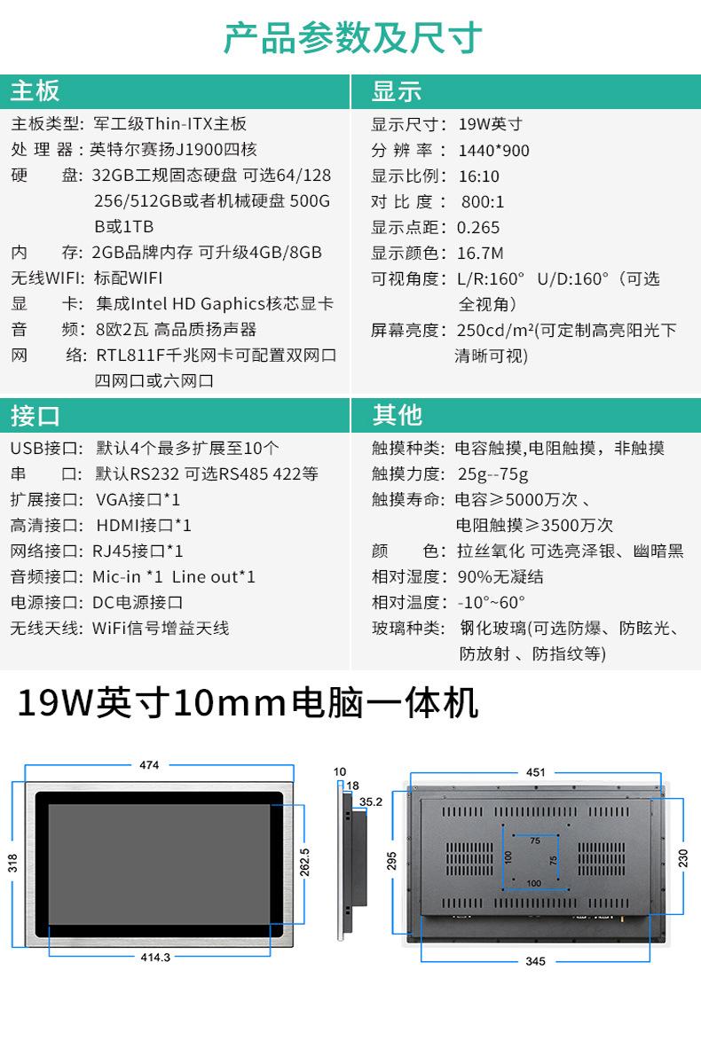 19W英寸