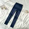 Ropa de Abrigo Otoño e Invierno Tallas Grandes Pantalones Tiburón de Cintura Alta para Mujer Control de Abdomen Levanta Glúteos Adelgazantes Pantalones de Yoga Fitness Modelado Corporal Pantalones Cálidos de Tiro Bajo