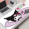 Kuromi Mouse Pad Grande de Desenho Animado Sanrio Melody Menina Fofa Tapete de Mesa Antiderrapante Borracha Vários Tamanhos