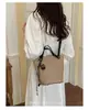 Bolsa feminina com padrão lichia, novo modelo de outono 2026, bolsa de mão vintage de alta qualidade para o dia a dia, bolsa de ombro e transversal tipo balde