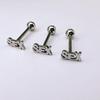 Letra SEX viento punk acero titanio 316L piercing lengua cuerpo humano accesorios Yiwu joyería transfronteriza explosiones