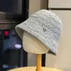 Sombrero de pescador de punto estilo Ins para mujer, otoño e invierno, versión coreana, casual y versátil, adecuado para cabezas grandes, hace que la cara se vea más pequeña, sombrero de cubo de lana de moda