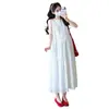 En Stock Verano 2026 Nuevo Estilo Moda Coreana Elegante Bordado Pesado Reductor de Edad Adelgazante Vestido de Maternidad