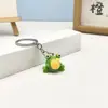 Llavero Colgante de Rana Pequeña Creativo y Lindo para Alivio del Estrés, Manualidades de Rana de Resina, Accesorio para Bolso de Pareja