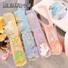 Peine Plegable Pequeño de Dibujos Animados Peine Creativo con Espejo Dos en Uno Especial para Exteriores Conveniente Portátil Mini Set de Espejo de Maquillaje