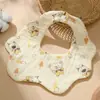 Babeiro de crepom atacado macio absorvente toalha de baba de bebê seis camadas de renda verão um babador de gaze