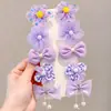 Set de Pasadores para el Cabello de Niña Sanrio Dibujos Animados Lindo Dulce Versátil Niña Moño Malla Pasador Pinza Lateral