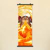 Dibujo animado anime One Piece Personaje dorado Luffy Sauron superventas pintura colgante habitación dormitorio pintura colgante recomendación exposición cómic