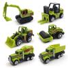 Juguete de coche de aleación modelo de coche de simulación coche de ingeniería vehículo agrícola rodillo de camino coche de juguete para niños máquina de muñecas regalo lote